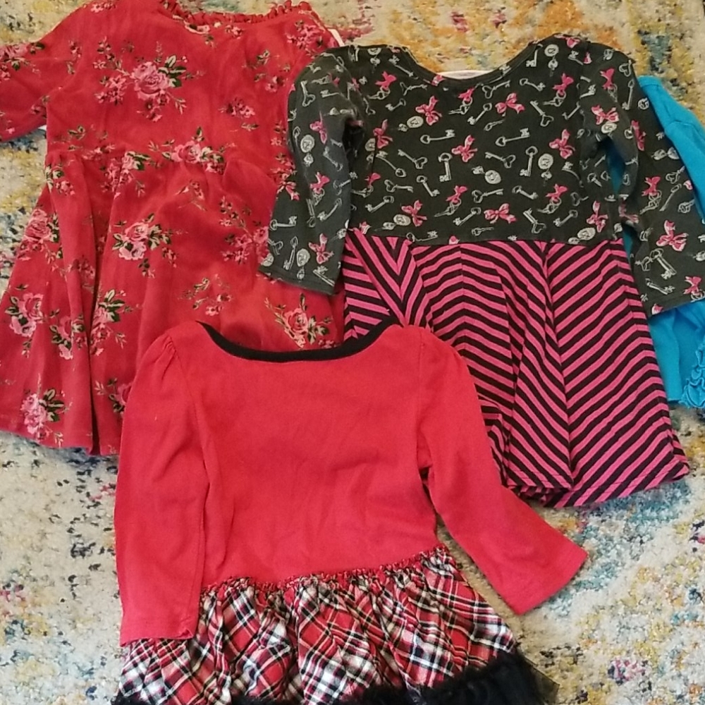 Bundle of 6 Girls 18 Months Long Sleeve Dress Top DEAL 5 for $20